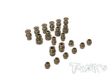 TO-200-B4.1  7075-T6 Hard Coated Alum. Ball Set ( For Team Associated RC8 B4.1 ) 21pcs.