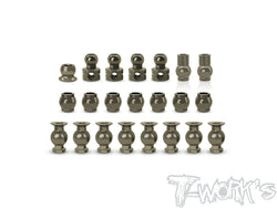 TO-200-T4.2   7075-T6 Hard Coated Alum. Ball Set ( For Team Associated RC8 T4.2/T4.2E ) 22pcs.