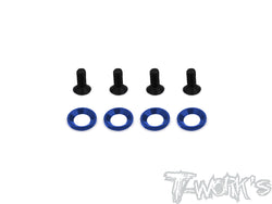 TO-205 Engine Mount Washer And Screw Set （ For Team Associated RC8 B3/B3.2/T3.2/T3.2E ） Each 4 pcs.