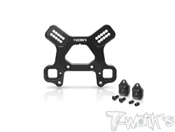 TO-241-MBX8R   Black Hard Coated 7075-T6 Alum.Front Shock Tower With Removable Spacer Insert Stand    ( For Mugen MBX8R/8R ECO  )