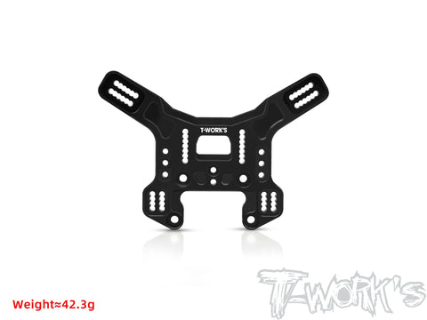 TO-242-T4.2 Black Hard Coated 5mm 7075-T6 Alum.Rear Shock Tower ( For Team Associated RC8 T4.2/T4.2e )