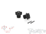 TO-245-A4 Black Hard Coated 7075-T6 Alum.Light Weight Wide Offset Wheel Hub +4mm ( Team Associated RC8 T4.2/T4.2E )