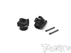 TO-245-HN1    Black Hard Coated 7075-T6 Alum.Light Weight Wide Offset P1 Wheel Hub +1mm (Hong Nor X5B/IX5B/X3GT/X3 ) 2pcs.