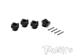 TO-245-HN    Black Hard Coated 7075-T6 Alum.Light Weight P1 Wheel Hub  ( Hong Nor X5B/IX5B/X3GT/X3 ) 4pcs.