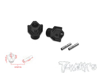TO-245-T4.2-A  Black Hard Coated 7075-T6 Alum.Light Weight 11.5 Offset Front Wheel Hub ( Team Associated RC8 T4.2/T4.2E )