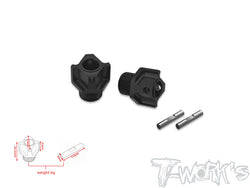 TO-245-T4.2-A  Black Hard Coated 7075-T6 Alum.Light Weight 11.5 Offset Front Wheel Hub ( Team Associated RC8 T4.2/T4.2E )