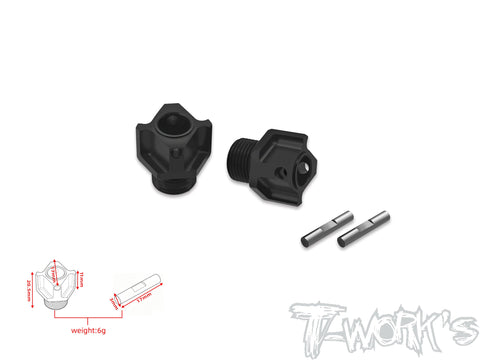 TO-245-T4.2-A  Black Hard Coated 7075-T6 Alum.Light Weight 11.5 Offset Front Wheel Hub ( Team Associated RC8 T4.2/T4.2E )