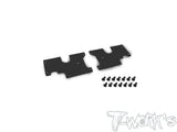 TO-246-SRX8GTR RU/RL 1.5 Graphite Front Upper A-arm Stiffeners 1.5mm  ( For Serpent SRX8 GTR )