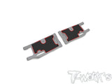 TO-246-SRX8GTR RU/RL 1.5 Graphite Front Upper A-arm Stiffeners 1.5mm  ( For Serpent SRX8 GTR )