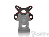TO-247-B4.1-F-V3  Graphite 16 Degress KPI 5mm Front Shock Tower Short Camber Link With short Standoffs ( For Team Associated RC8 B4.1)