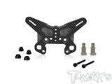TO-247-T4.2  Graphite Front Shock Tower 5mm With Alum.Short Standoffs/Rear Shock Tower 4mm With Alum.Standoffs ( For Team Associated RC8 T4.2)