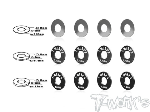 TO-248-A Front Track Width Adj. Spacer0.35/0.75/1.4mm ( For Team Associated RC8/ MugenMBX8/ Xray/ WIRC )