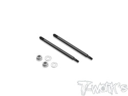 TO-260-X5B  DLC coated Front Shock Shaft 56.7mm (  For Hong Nor X5B / IX5B / X3 / X3E ) 2pcs.