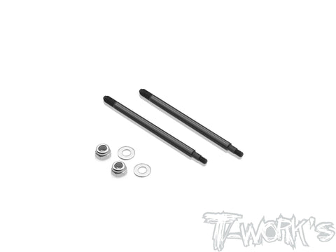 TO-260-X5B  DLC coated Front Shock Shaft 56.7mm (  For Hong Nor X5B / IX5B / X3 / X3E ) 2pcs.