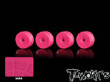 TO-339H-A   1/8 Buggy Hard Wheel 4pcs. ( White/Yellow/Pink/Green )