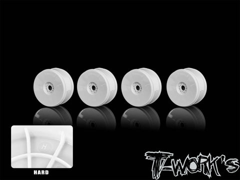 TO-339H-A   1/8 Buggy Hard Wheel 4pcs. ( White/Yellow/Pink/Green )