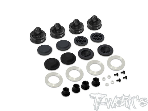 TO-343-K   Black Hard Coated 7075-T6 Alum Mult-adjust alternatives Shock Cap Shock Cap (  For Kyosho MP10/MP9  )