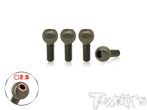 TO-FW06-A  7075-T6 Hard Coated Alum. Hex Socket 5.8mm Pivot Ball ( For Kyosho FW06 ) 4pcs.