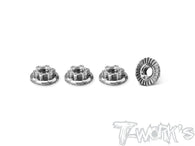 TP-034LP   64 Titanium Light Weight Low Profile Serrated Wheel Nut  (4pcs.)