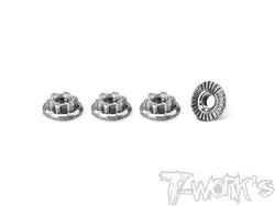 TP-034LP   64 Titanium Light Weight Low Profile Serrated Wheel Nut  (4pcs.)