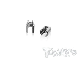 TP-179-X4'26   64 Titanium Solid BB Driveshaft Adapters  ( For Xray X4'26)