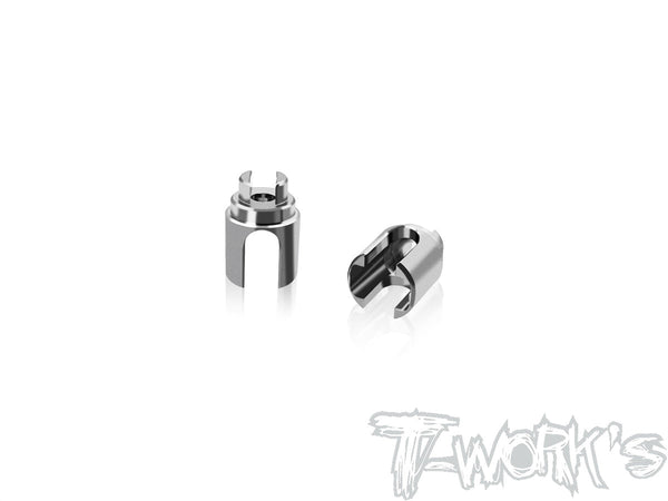 TP-179-X4'26   64 Titanium Solid BB Driveshaft Adapters  ( For Xray X4'26)