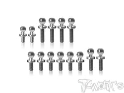 TP-189   64 Titanium Ball End set ( For TLR 22T 4.0 )14pcs.