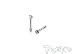 TP-205-F   64 Titanium Adjustable Body Shell Front End Downtravel Screw V2 ( M3 x 21mm) 2pcs. ( Xray, Xpress )