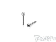 TP-205-G   64 Titanium Adjustable Body Shell Front End Downtravel Screw V2 ( M2 x 19mm) 2pcs. ( Awesomatix , Yokomo , Mugen MTC3 )