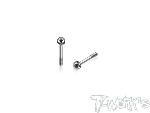 TP-205-H   64 Titanium Adjustable Body Shell Front End Downtravel Screw V2 ( M2.5 x 19mm) 2pcs. ( RC MAKER )