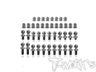 TP-220-MS2.0 64 Titanium Ball End set ( For Yokomo MS2.0 ) 42pcs.