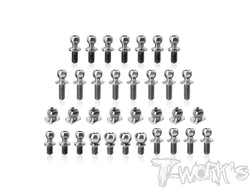 TP-220-Mi10 64 Titanium Ball End Set ( For Schumacher Mi10 )