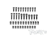 TP-220-X4F'27     64 Titanium Ball End Set ( For Xray X4F 2027 )43pcs.