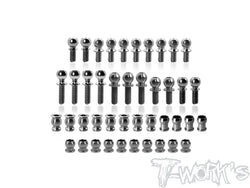 TP-220-X4F'27     64 Titanium Ball End Set ( For Xray X4F 2027 )43pcs.