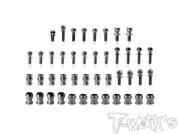 TP-220-X4'26	64 Titanium Ball End set  ( For Xray X4'26) 44pcs.