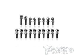TP-220-XT2'28  64 Titanium Ball End set ( For Xray XT2C'28 & XT2D'28 ) 18pcs.