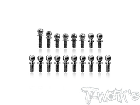 TP-220-XT2'28  64 Titanium Ball End set ( For Xray XT2C'28 & XT2D'28 ) 18pcs.
