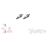 TP-228-B  64 Titanium Front Steering Axle ( For Xpress Pixel Z1 ) 2pcs.