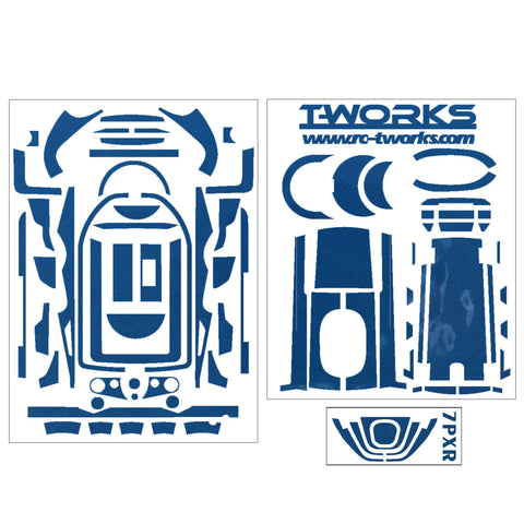 TS-040M Mirror Chrome Radio Skin Sticker For Futaba 7PX/7PXR 4colors