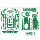 TS-040M Mirror Chrome Radio Skin Sticker For Futaba 7PX/7PXR 4colors