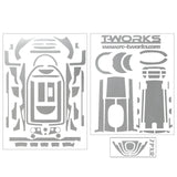 TS-040M Mirror Chrome Radio Skin Sticker For Futaba 7PX/7PXR 4colors