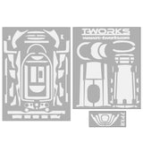 TS-040 3D Colors Graphite Sticker (For Futaba 7PX / 7PXR ) 6Colors