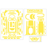 TS-040 3D Colors Graphite Sticker (For Futaba 7PX / 7PXR ) 6Colors