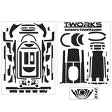 TS-040 3D Colors Graphite Sticker (For Futaba 7PX / 7PXR ) 6Colors