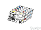 TS-080   3D Graphite Radio Skin Sticker ( For FLYSKY FS-G11P )  6colors