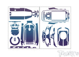 TS-080   3D Graphite Radio Skin Sticker ( For FLYSKY FS-G11P )  6colors