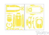 TS-080   3D Graphite Radio Skin Sticker ( For FLYSKY FS-G11P )  6colors