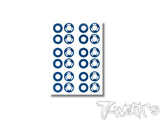 TS-084	3D Graphite AE RC28 Rims Sticker 6set.