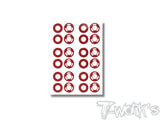 TS-084	3D Graphite AE RC28 Rims Sticker 6set.