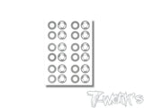 TS-084	3D Graphite AE RC28 Rims Sticker 6set.